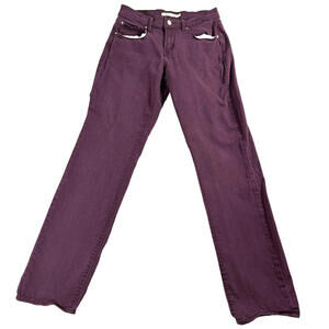 Levi’s 505 Women’s 26x32 Straight Fit Plum Purple Vintage Denim Jeans Y2K Retro!